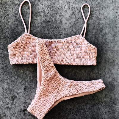 Bikini Triangular con Pliegues - Conjunto de Dos Piezas - Image 16