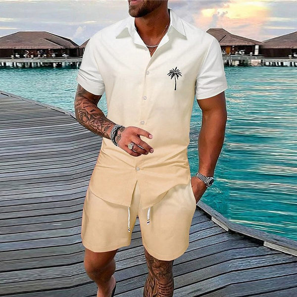 Conjunto de Shorts Deportivos 3D con Degradado - 2 Piezas