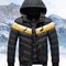 Chaqueta Impermeable con Capucha para Hombre Tallas Grandes Invierno