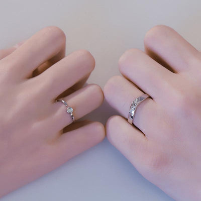 Anillo de Pareja Diseño Jianjia Bailu - Símbolo de Amor Eterno - Image 9