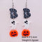 Horrifying Halloween Decorations Bloody Severed Head Pumpkin Flower Ghost Acrylic Pendant Earrings JE1093C
