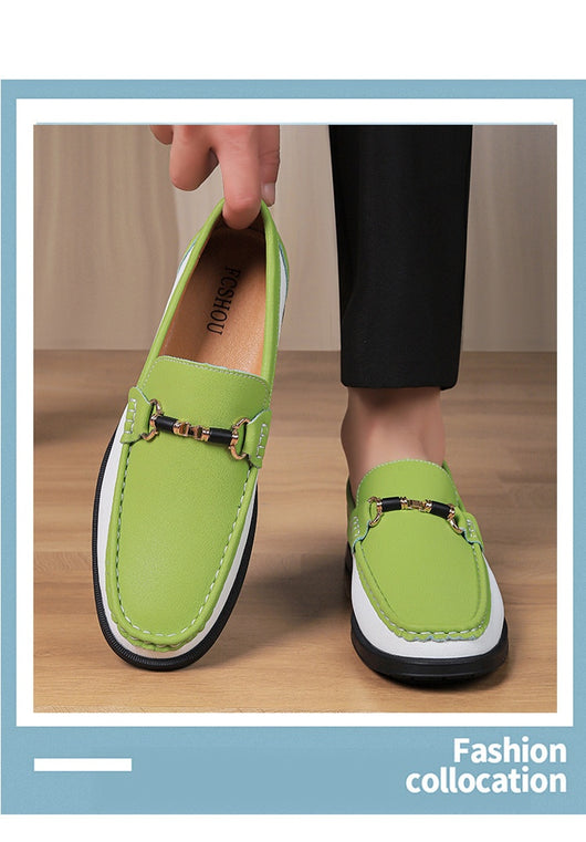 Mocasines de Cuero Genuino para Hombre Talla Grande 47 - Zapatos Casuales Cómodos - Image 24