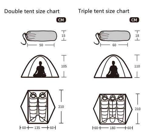 Tienda de Campaña Ultraligera Impermeable 20D para Camping Portátil - Image 16
