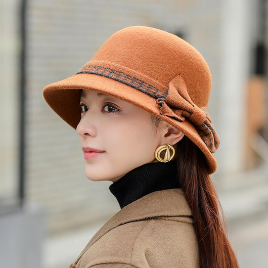 Gorro de Lana con Moño para Mujer - Estilo Elegante y Cálido - Image 13