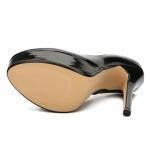 Zapatos de Tacón Alto Escotados para Mujer Talla Grande sin Cordones - Image 17