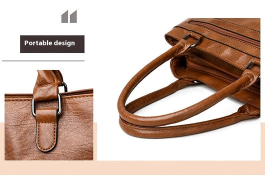 Bolso Mensajero de Cuero Suave - Cartera Ejecutiva para Commuter - Image 21