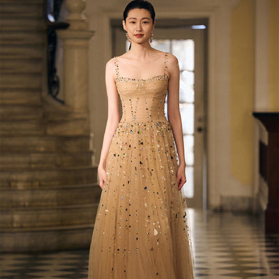 Vestido de Novia Artesanal con Cuentas Decorativas
