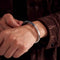 Bracelet Men's 99 Foot Plateado Mobius Ring With Loop Pattern 16to17cm