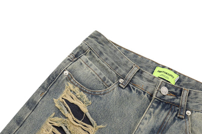 Pantalón de Trabajo Denim Recto con Bolsillos - Image 10