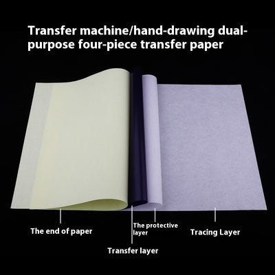 Papel de Transferencia Tatuaje A4 Cuádruple Copia - Dibujo a Mano con Gel Transferidor - Image 6