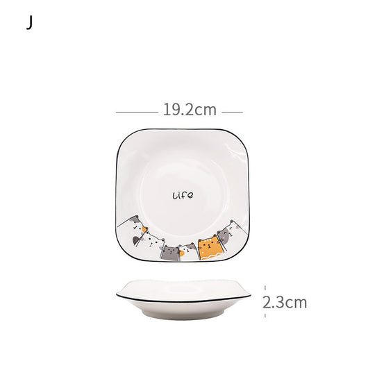 Juego de Vajilla Nórdica: Platos y Boles de Cerámica Minimalista - Image 11