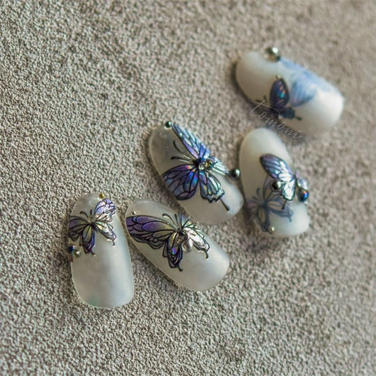Stickers de Uñas 5D con Mariposas en Relieve - Adhesivos Impermeables y Duraderos - Image 19