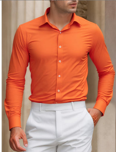 Camisa Casual de Manga Larga Antiedad para Hombre - Verano - Image 5
