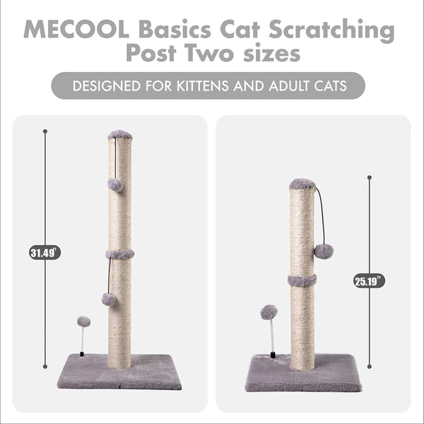 Rascador de Sisal Premium para Gatos y Gatitos con Pelota Colgante