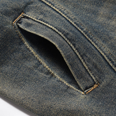 Pantalón Denim Recto Holgado con Bolsillos Fashion National - Image 4