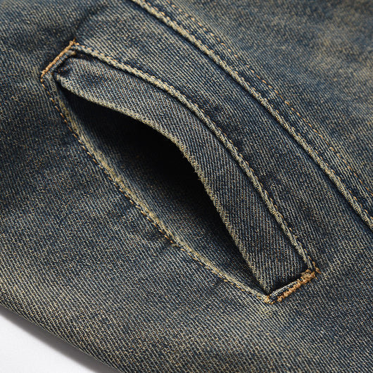 Pantalón Denim Recto Holgado con Bolsillos Fashion National - Image 4