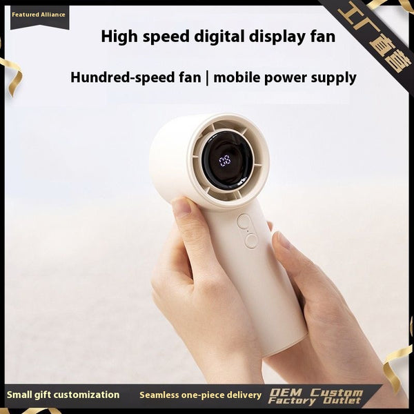 Ventilador Portátil USB con Pantalla Digital Inteligente