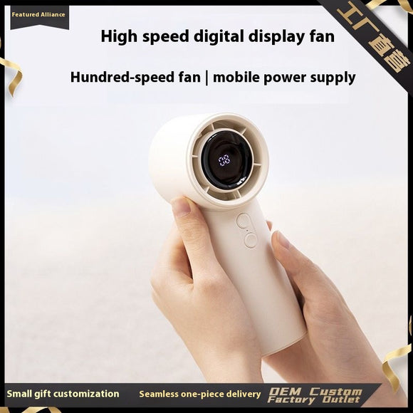 Ventilador Portátil USB con Pantalla Digital Inteligente