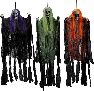 Juego de 3 Fantasmas Colgantes para Decoración de Halloween - Image 6