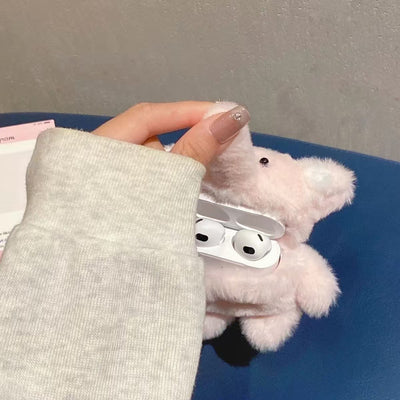 Estuche de Carga Inalámbrica para Audífonos Bluetooth - Diseño Elefante Peluche - Image 3