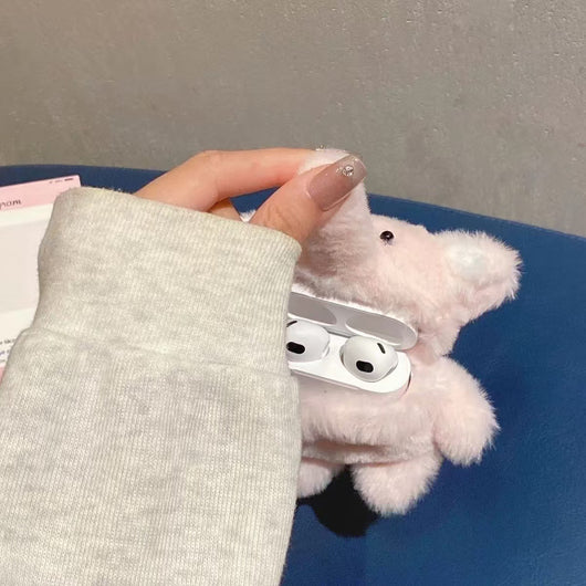 Estuche de Carga Inalámbrica para Audífonos Bluetooth - Diseño Elefante Peluche - Image 3