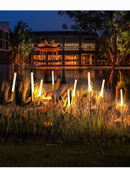 Lámpara Solar para Jardín con Diseño de Juncos - Image 10