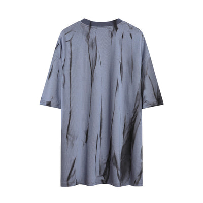 Playera Suelta Tie-dye Cuello Redondo Manga Corta para Hombre - Image 13