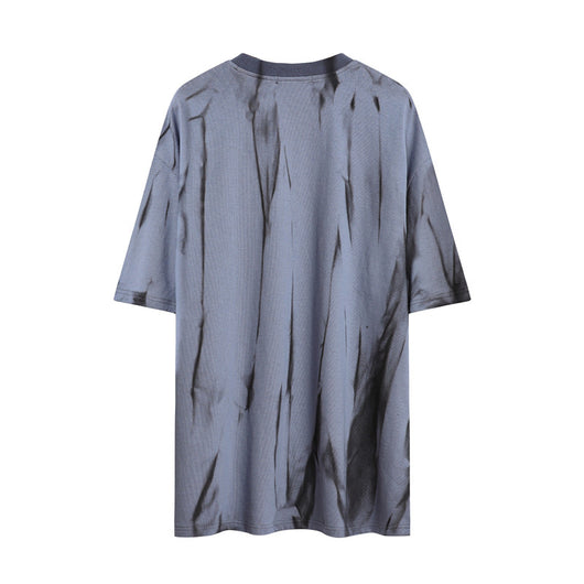 Playera Suelta Tie-dye Cuello Redondo Manga Corta para Hombre - Image 13