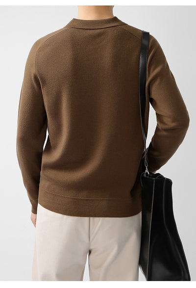 Suéter de Punto Casual en Lana de Cordero - Diseño Liso y Moderno - Image 23