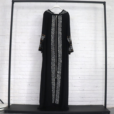 Vestido Swing Estilo Musulmán con Diseño Africano Tradicional - Image 3