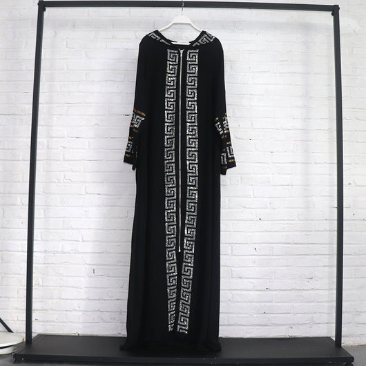 Vestido Swing Estilo Musulmán con Diseño Africano Tradicional - Image 3