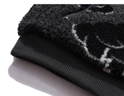 Abrigo de Invierno MADE EXTREME Retro Oversize con Forro de Borrego para Hombre - Image 15