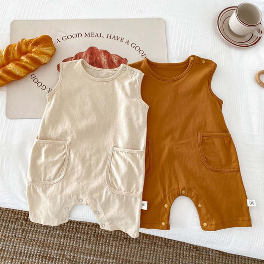 Enterizo Nórdico Minimalista para Bebé - Unisex sin Mangas - Image 4