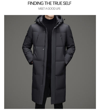 Chaqueta Acolchada de Pato con Gorro Desmontable - Abrigo Cálido Hombre - Image 23