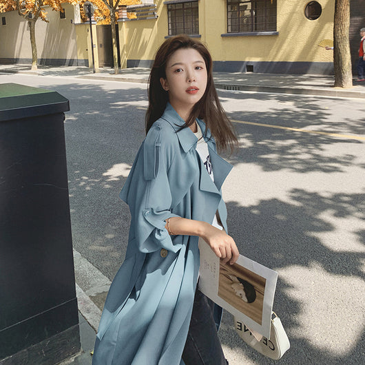 Abrigo Trench Suelto Midi para Mujer - Image 4