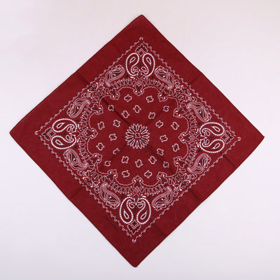 Pañuelo Cuadrado de Algodón con Estampado de Flor de Cajú 55cm - Image 30