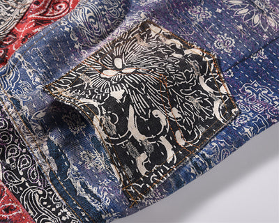 Pantalones Jeans Hombre Estampado Digital Corte Recto - Image 4