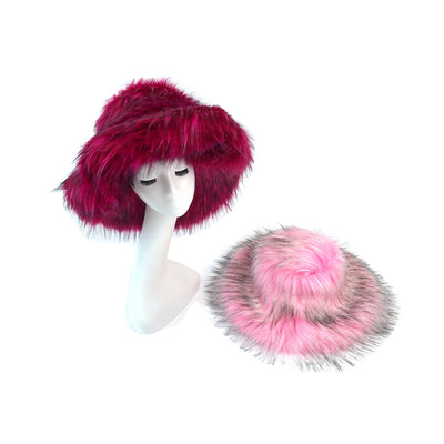 Gorro Punk de Piel de Mapache Grueso - Abrigo Ecológico para Otoño e Invierno - Image 6