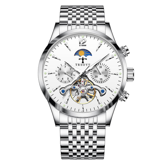 Reloj Mecánico Tourbillon Hueco Luminoso Resistente al Agua para Hombre - Image 12