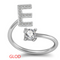 26 Letter English Rings Jewelry Dorado E Opening adjustable