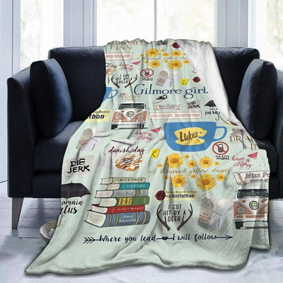 Manta Franela Estampada con Diseños de Alimentos para Sofá y Cama - Image 5