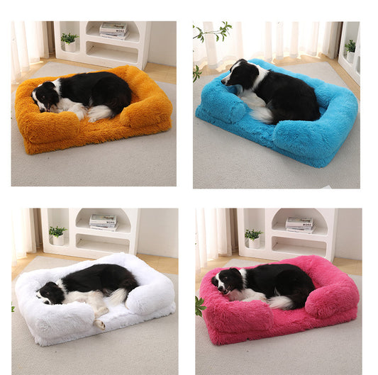 Cama Redonda Acolchada para Mascotas - Diseño Invierno - Image 2