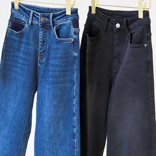 Jeans Vintage Artesanales con Bordado y Lavado Cálido - Image 2