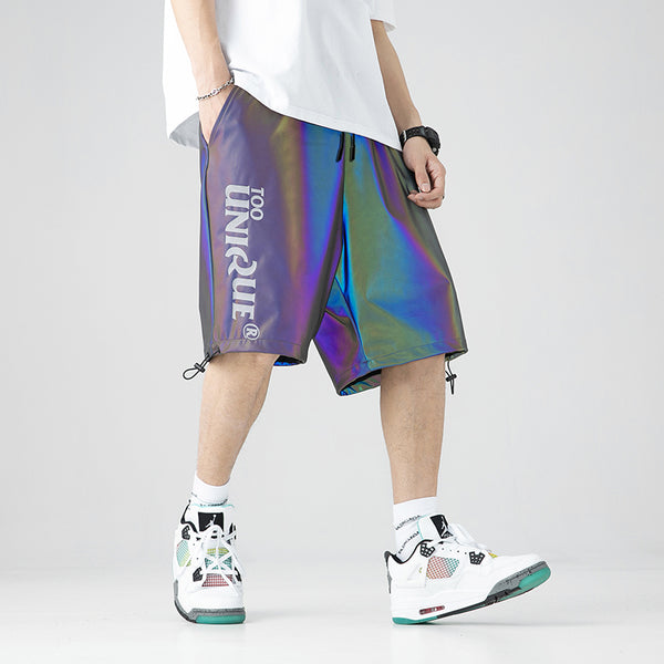 Pantalones Cortos Deportivos Reflectantes Ice Silk - Diseño Moderno y Transpirable