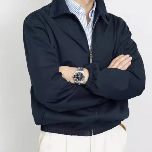 Chaqueta Retro Clásica con Solapa para Hombre