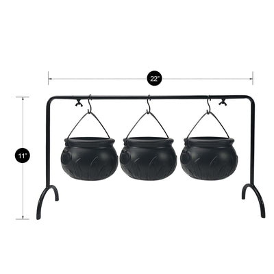 Caldero Bruja Halloween Decorativo para Servir - Tazón Plástico Negro - Image 6