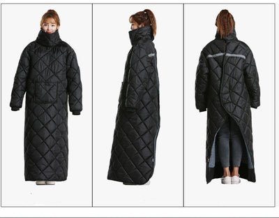 Chaqueta Cortavientos Acolchada Impermeable con Asa de Transporte - Image 27