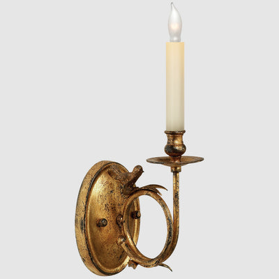 Lámpara de Pared Cobre y Vidrio Estilo Lujo Americano para Dormitorio y Sala