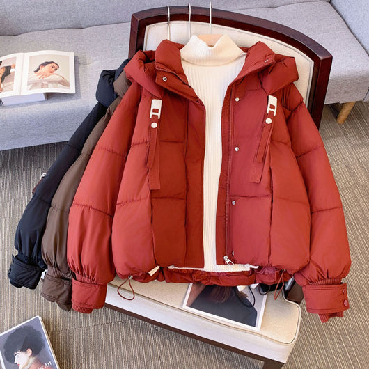 Chaqueta Acolchada Corta Estilo Coreano para Mujer
