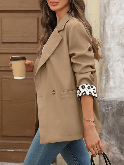 Blazer Leopardo con Costuras Decorativas para Mujer - Image 15